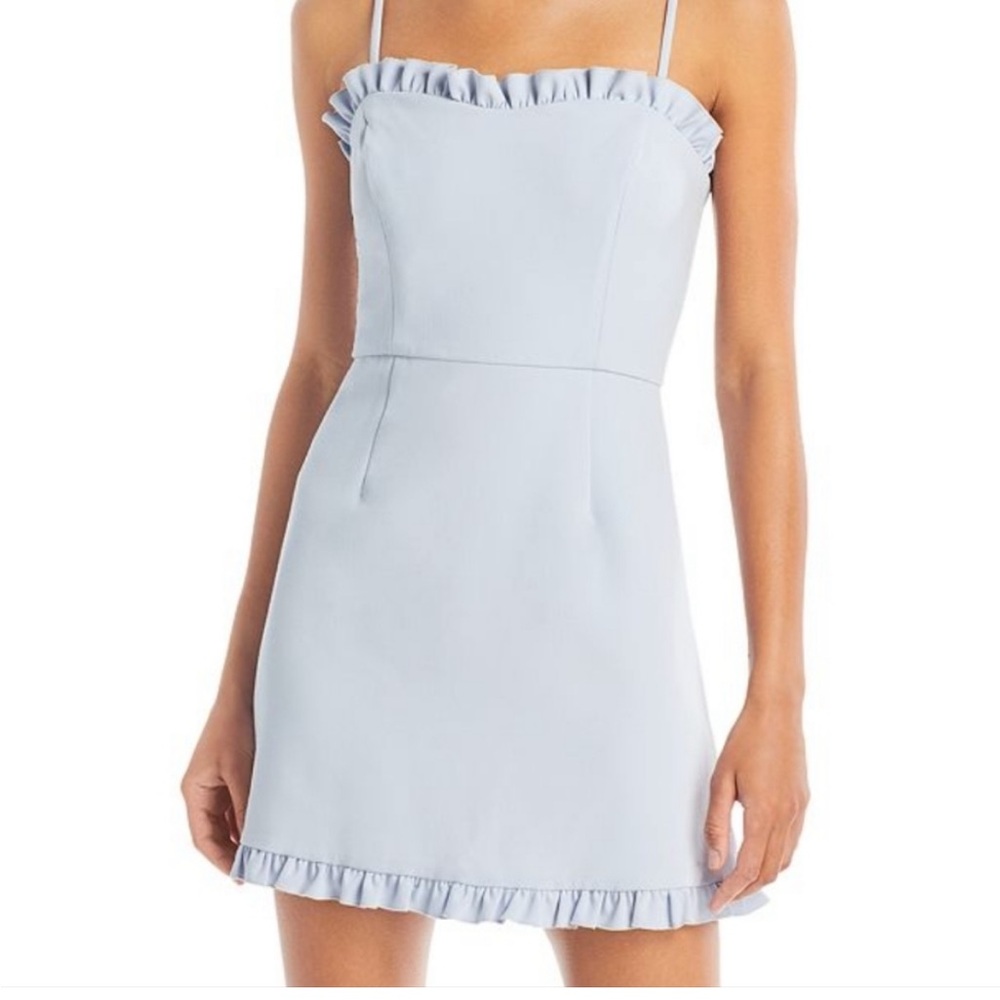 Worn Once- Whisper frill sweatheart dress